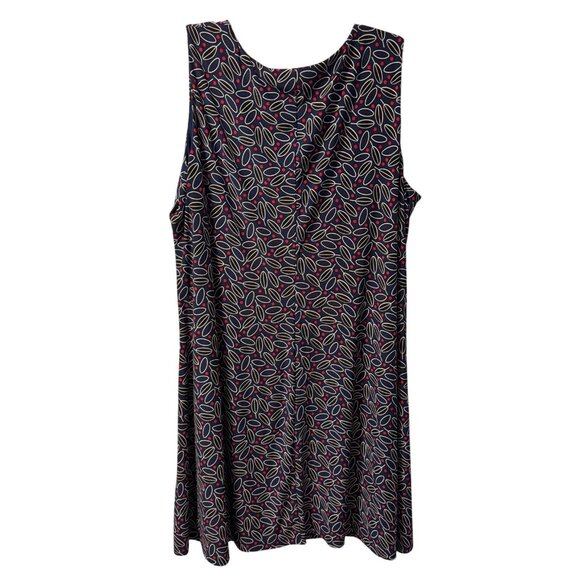 Anne Klein Sleeveless Dress With Geometric Pattern blue multi sz 2X??? dress - Picture 7 of 12